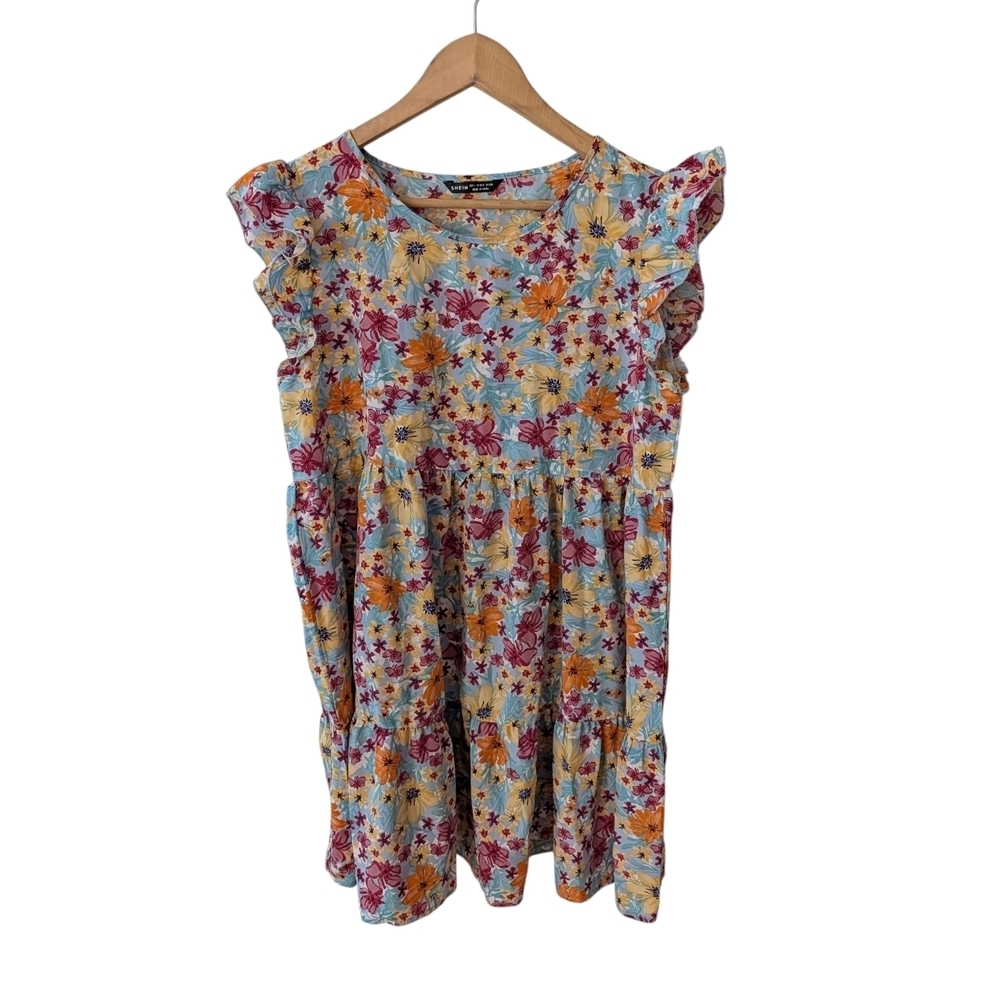 NWOT Shein Floral Women's Dress  Multicolor Size L - Picture 4 of 6